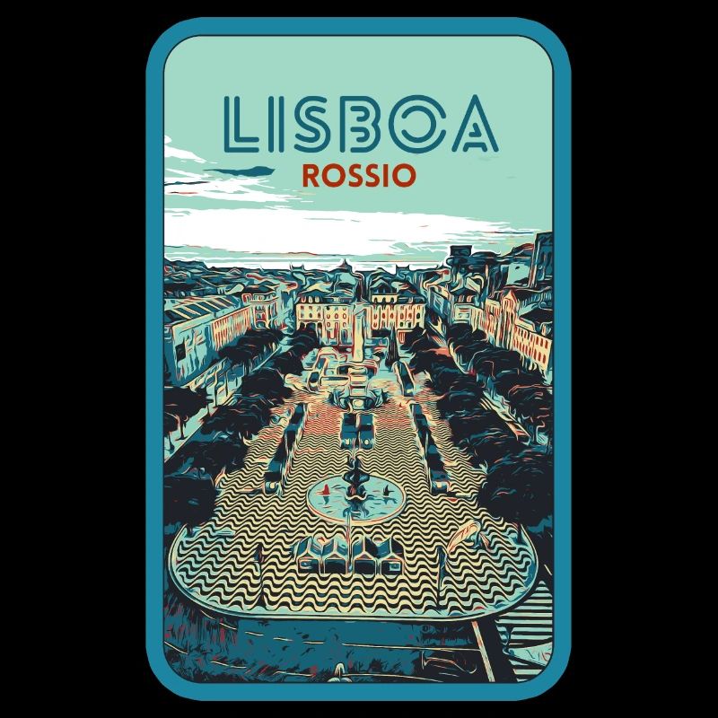 Illustration Rossio Square, Lisbon