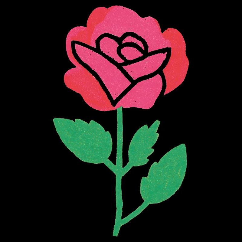 Fleur de rose dans le style aquarelle