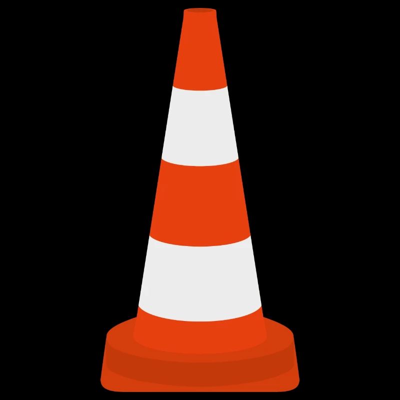 Cône de cône de trafic de pylônes Cône d’avertissement Cône icône de cône