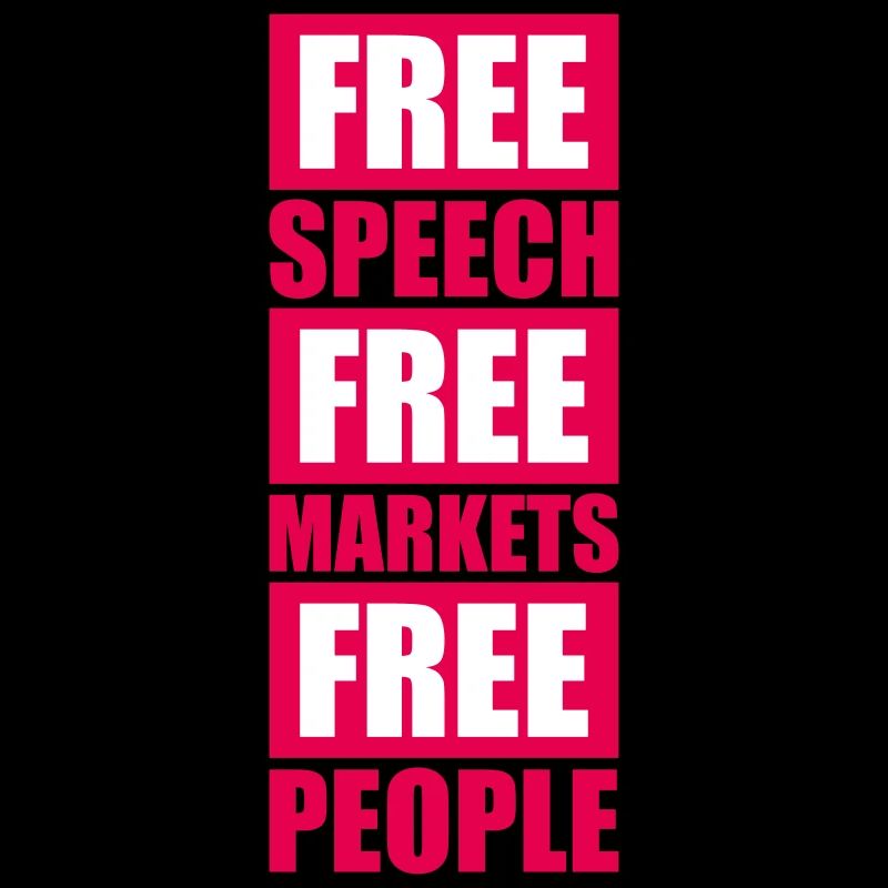 Marché de la liberté d’expression Peuple Libertarian Freedom Logo