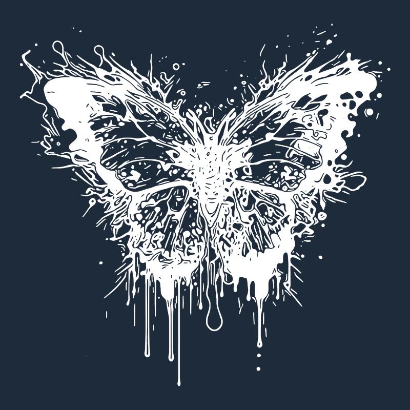 Papillon Tattoo Ink Splash Style