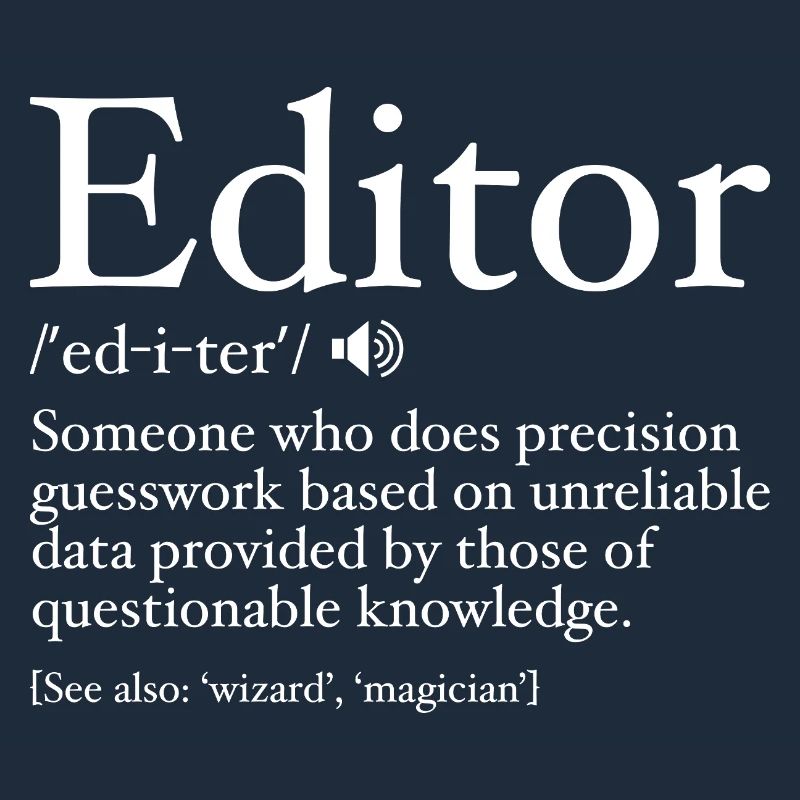 Lustige Editor-Definition Editor-Definition - Editor