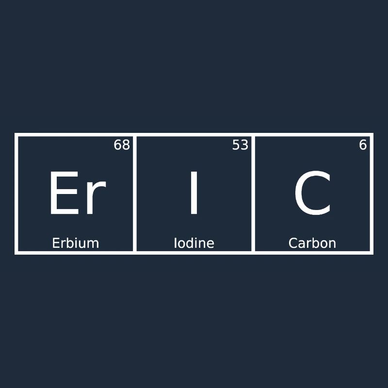 Eric Nom Prénom Chimie Tableau périodique Eléments