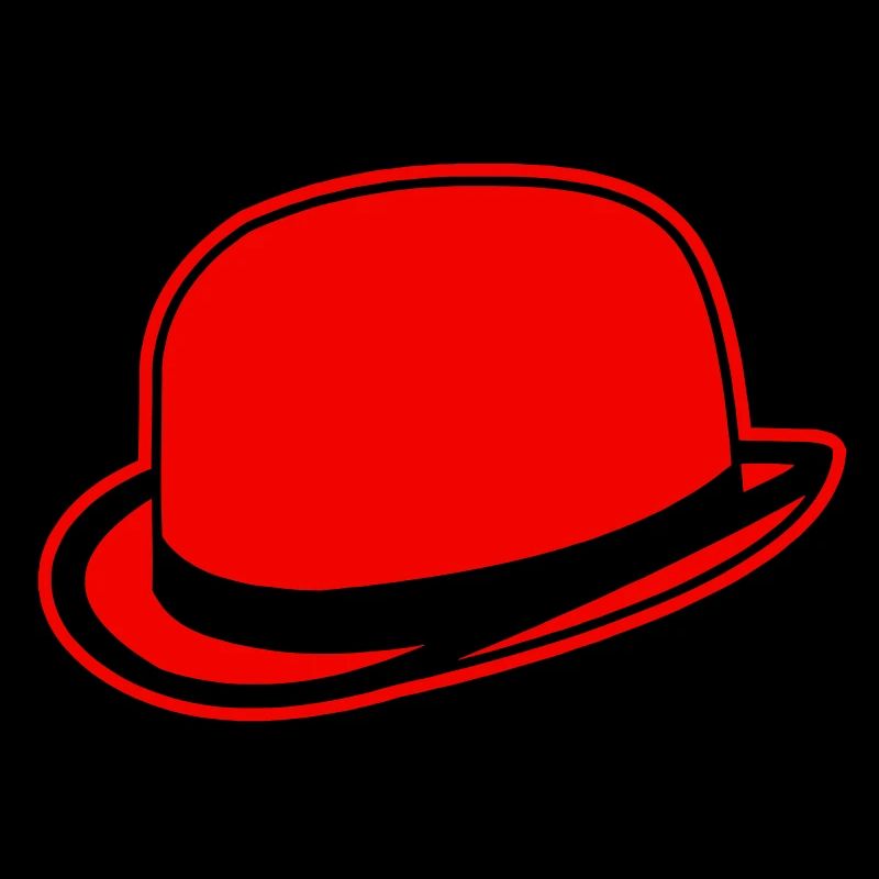 Horrorshow Orange Bowler Hat Melone Hut Clown Alex