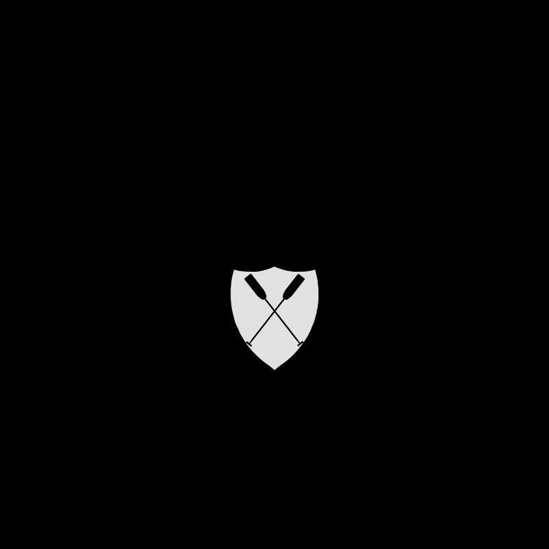 Drachenboot Emblem Logo "gekreuzte Paddel" 2c