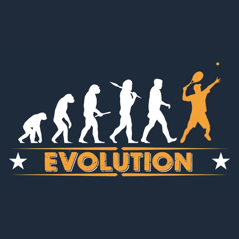 Tennis Evolution - orange/weiss