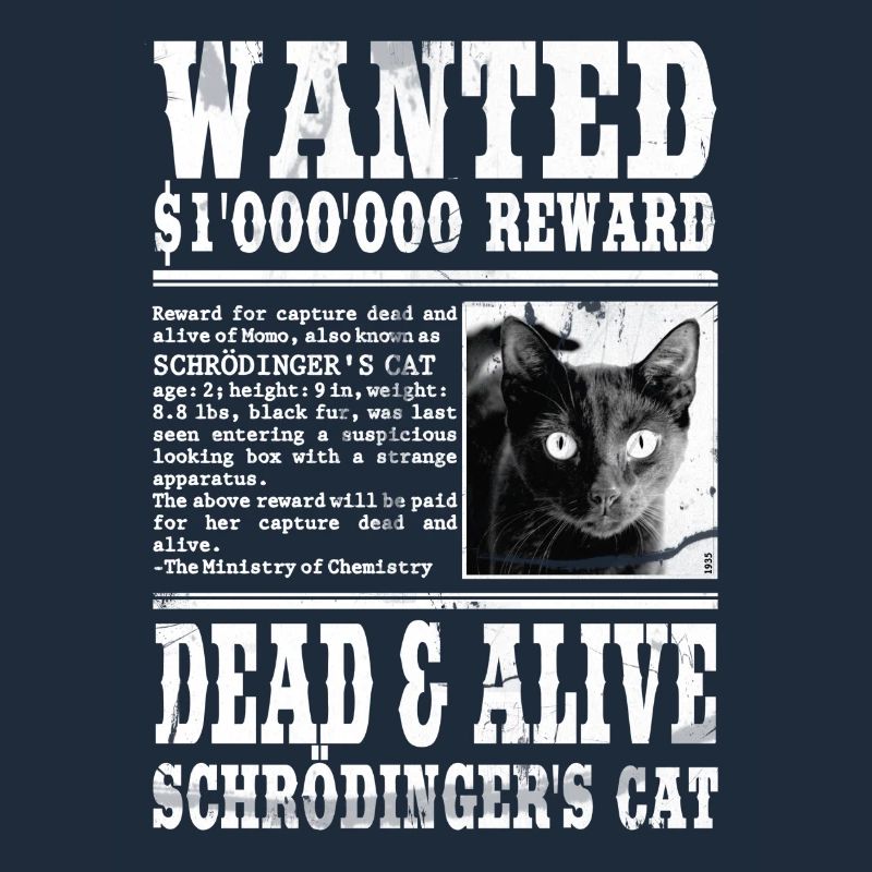 le chat de schrödinger blanc