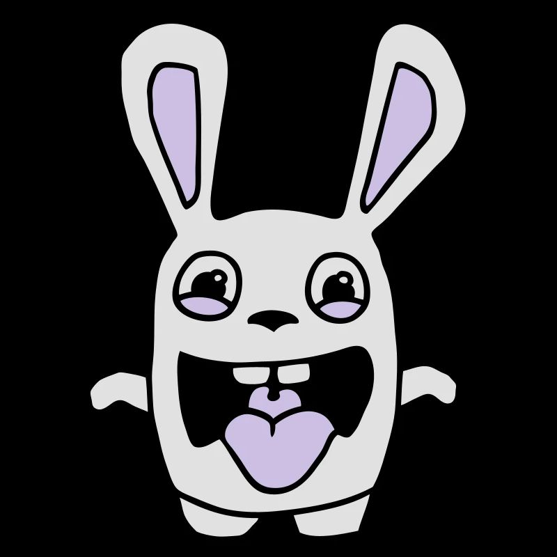 drawing cute rabbit stupid comic style cartoon fun
