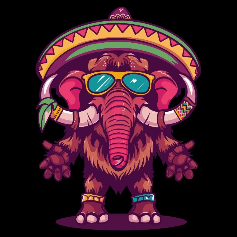 Mammut Comic Lustig Sombrero