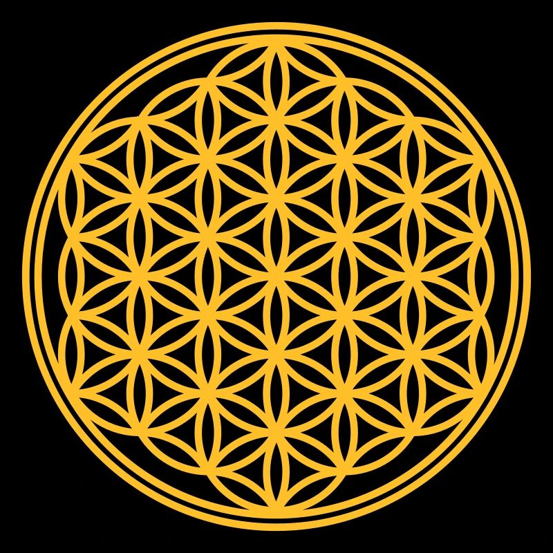Fleur de la vie - Vector - 01, 1c, sacred geometry