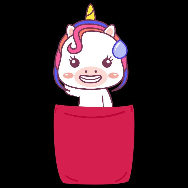 Einhorn in Brusttasche