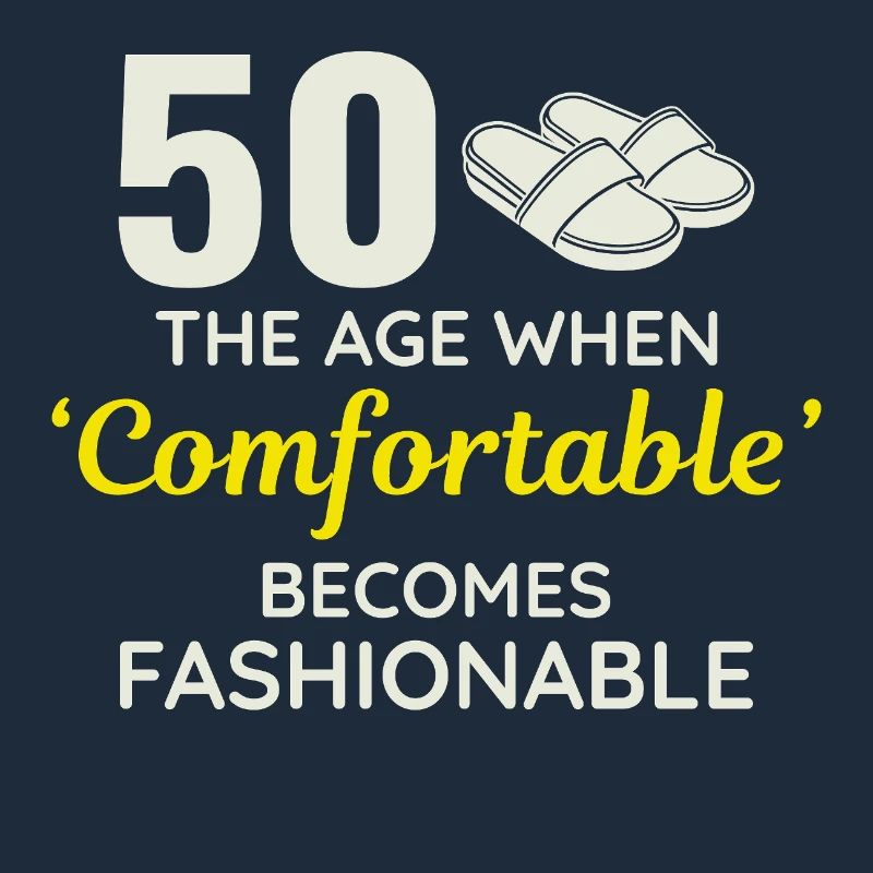 50e anniversaire pantoufles confortables à la mode
