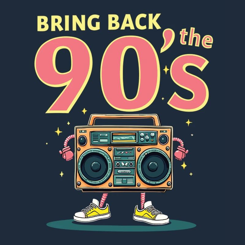 Bring Back the 90's Retro Boombox 90s