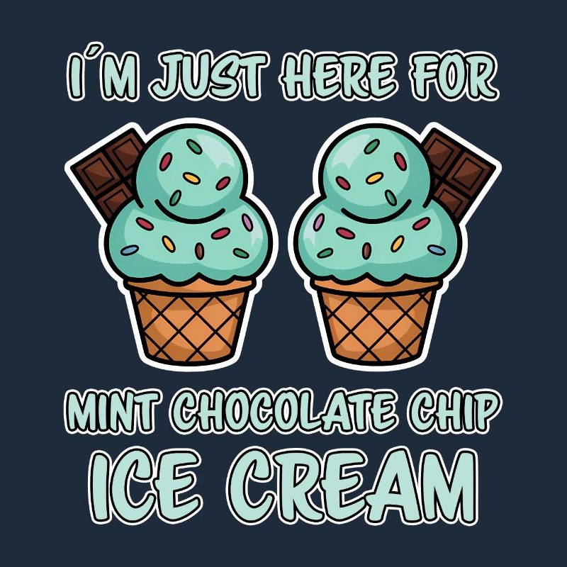 Schoko Minz Eis Spruch Lustiges Minz Eis Geschenk