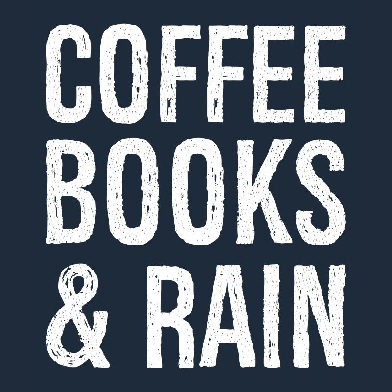 coffee books rain funny shirt