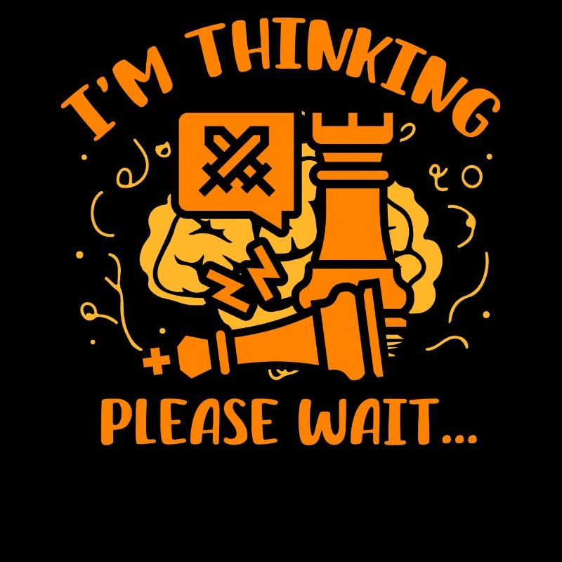 Ich denke, bitte warte Schach