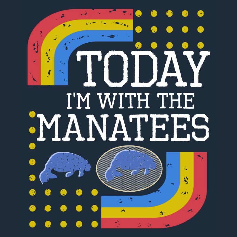 Vintage Slogan MANATEES