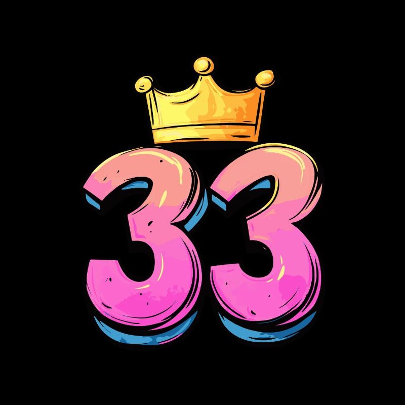 33 Numéro Jersey Couronne