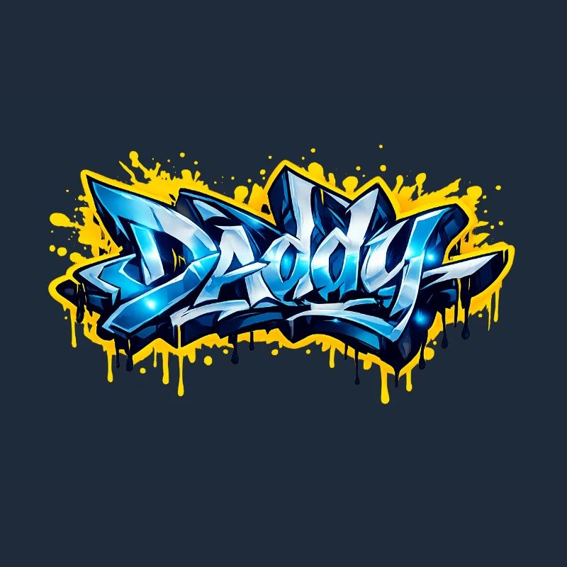 DADDY GRAFFITI NAME FOR PERFECT GIFT PRINTABLE 