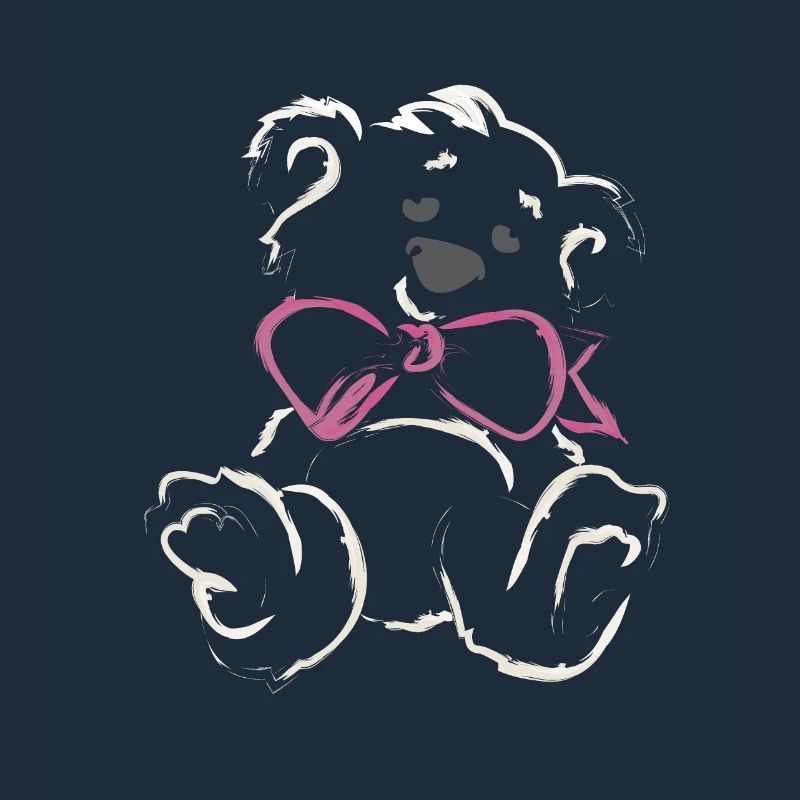 Teddybär Mädchen mit Schleife