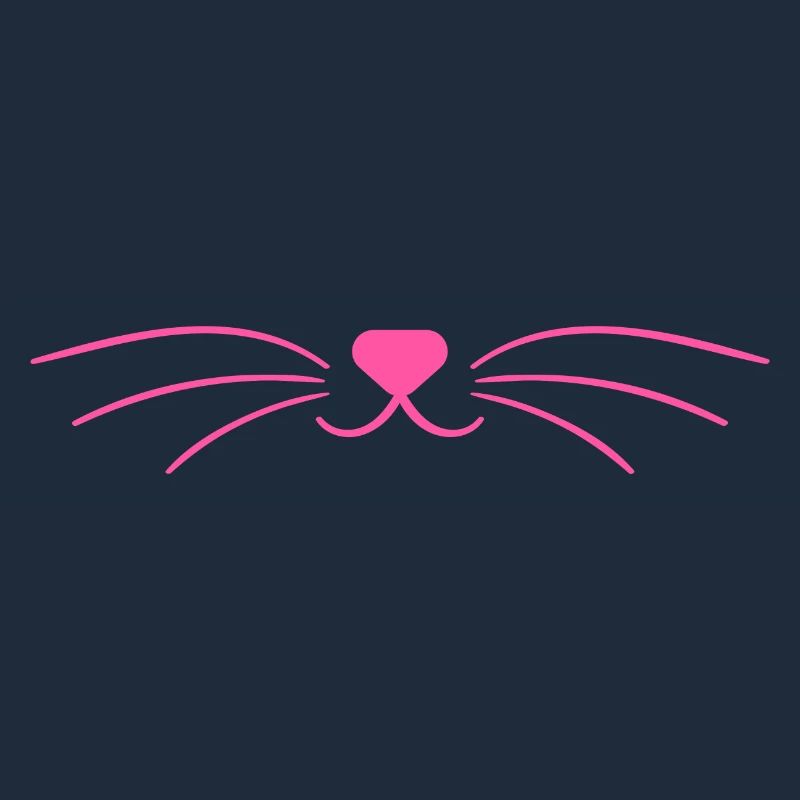 Masque rose mignon de visage de chat