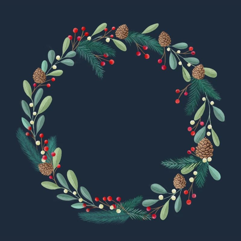 Weihnachtskranz, Adventkranz zum Personalisieren