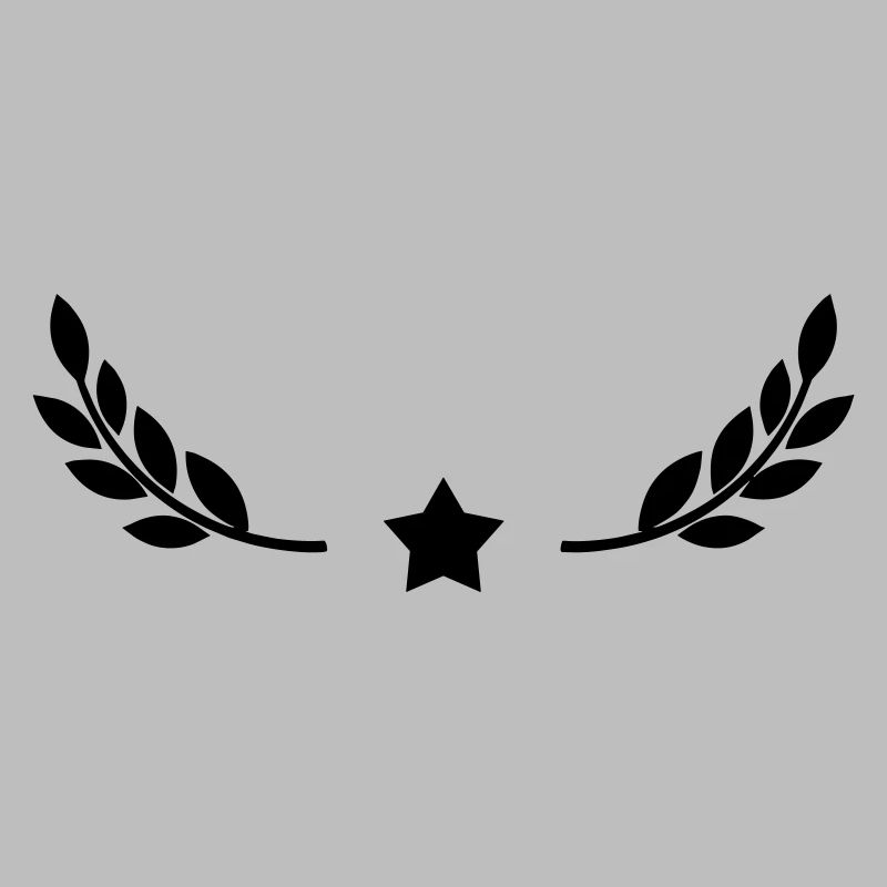 Stern mit Lorbeerkranz Design