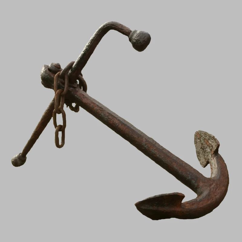 Verrosteter Anker Nautik