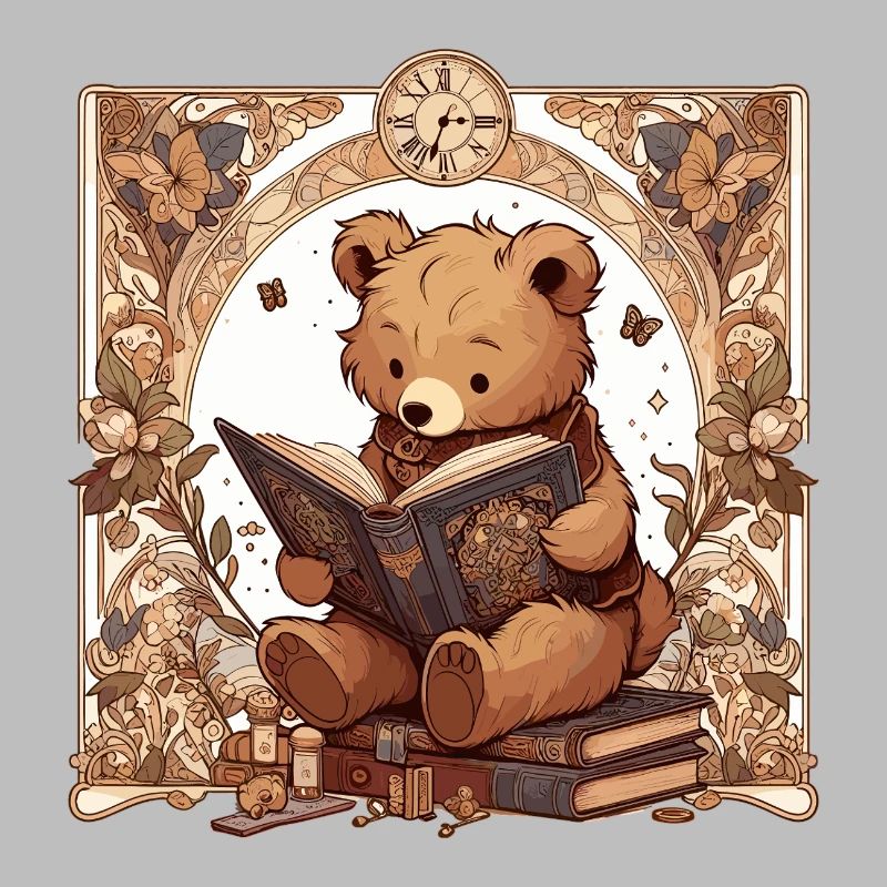 Reading Bear – Cute Design for Book Lovers