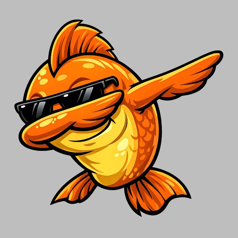 Dabbing Goldfisch