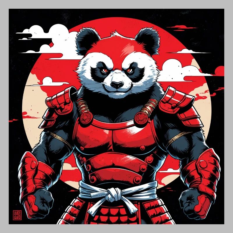 Roter Panda Zen-Geist