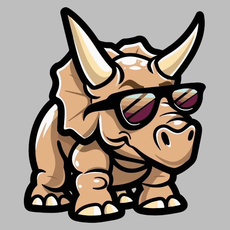 Dinosaurier triceratops Comic Cool