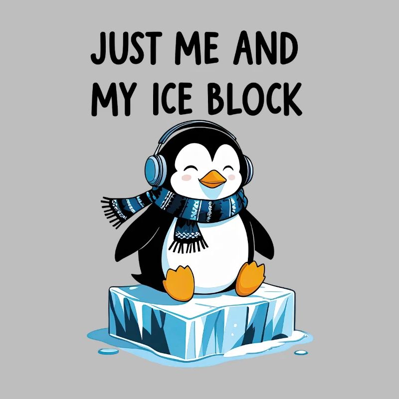 Juste moi et mon bloc de glace – Chill Penguin
