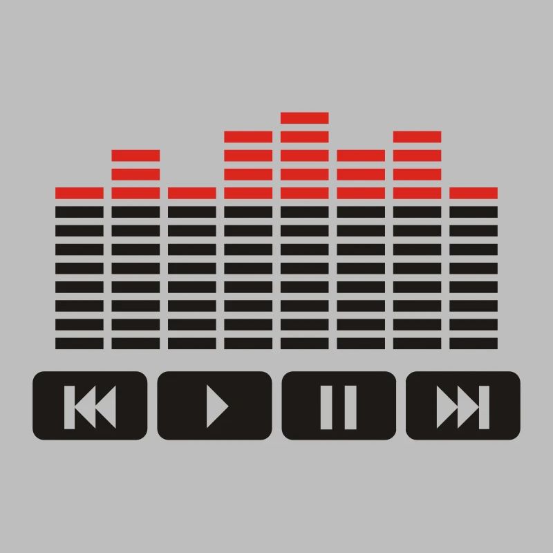 Equalizer audio player dj