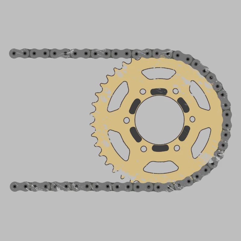 Sprocket chain composite cracks