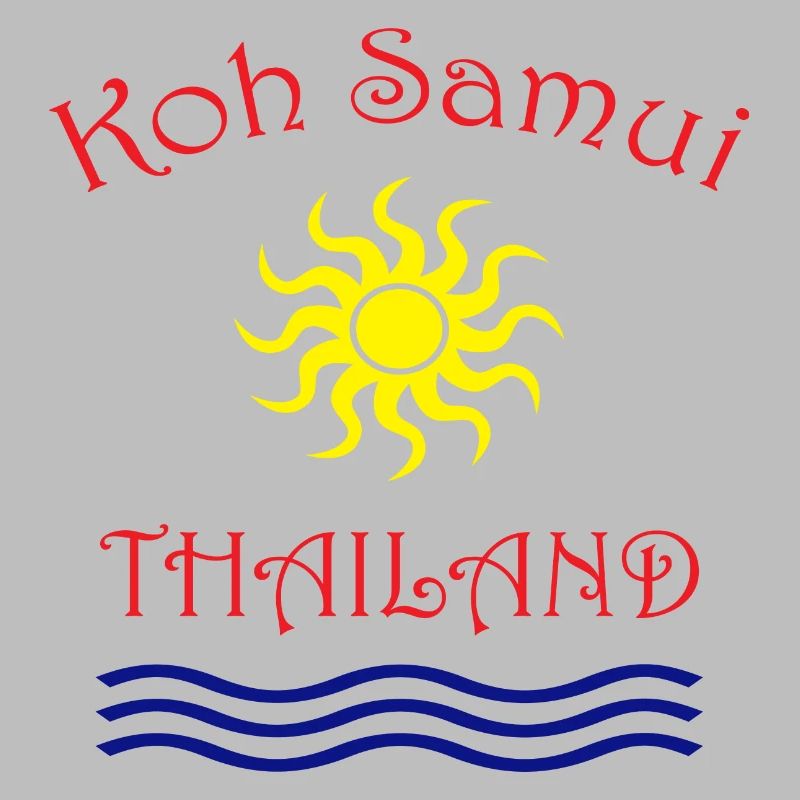 Conception du soleil et des vagues de Koh Samui