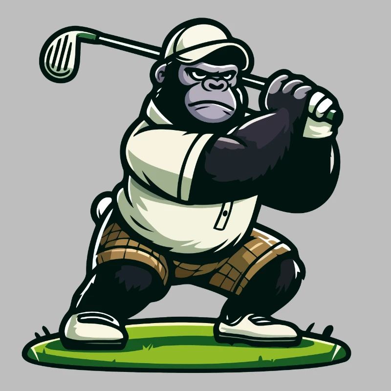 Gorille de golf