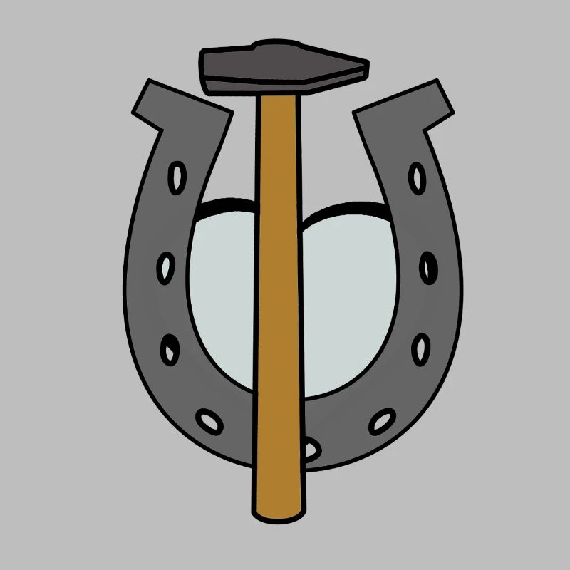 Sabot Cheval Maréchal-ferrant Fer à cheval Forgeron Forgeron