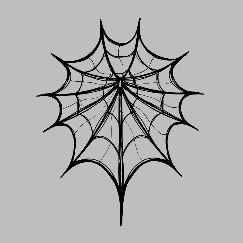 Abstract Spider Web – Line Art