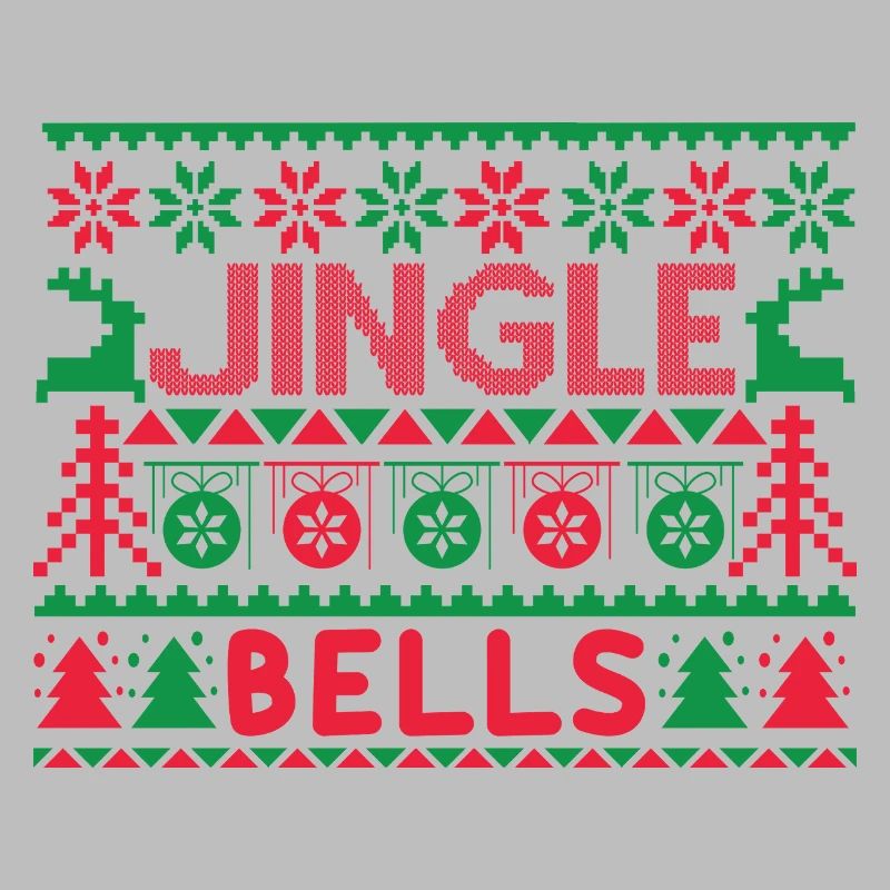 Hässlicher Pullover – Jingle Bells Strickmuster