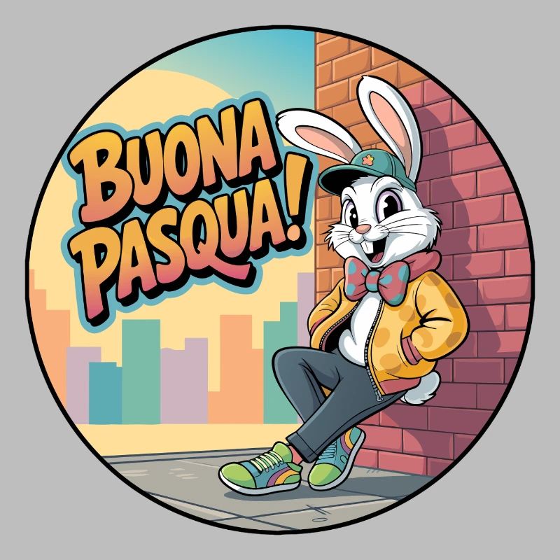 Happy Easter Urban Rabbit