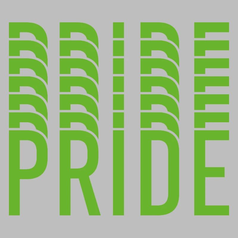 Lime Green Pride Text Design