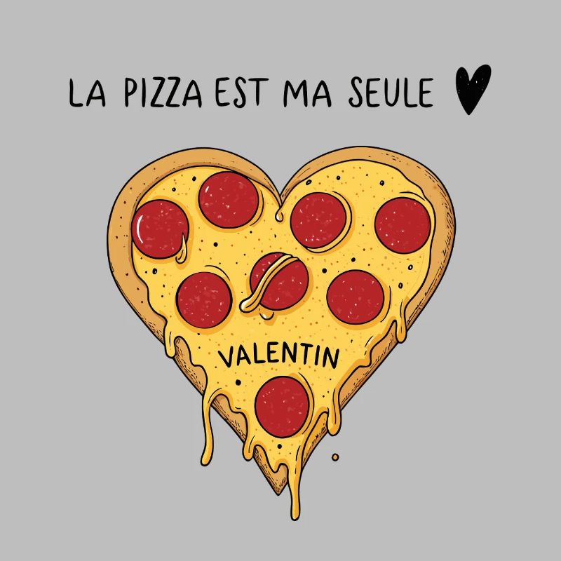 Coeur pizza Valentins