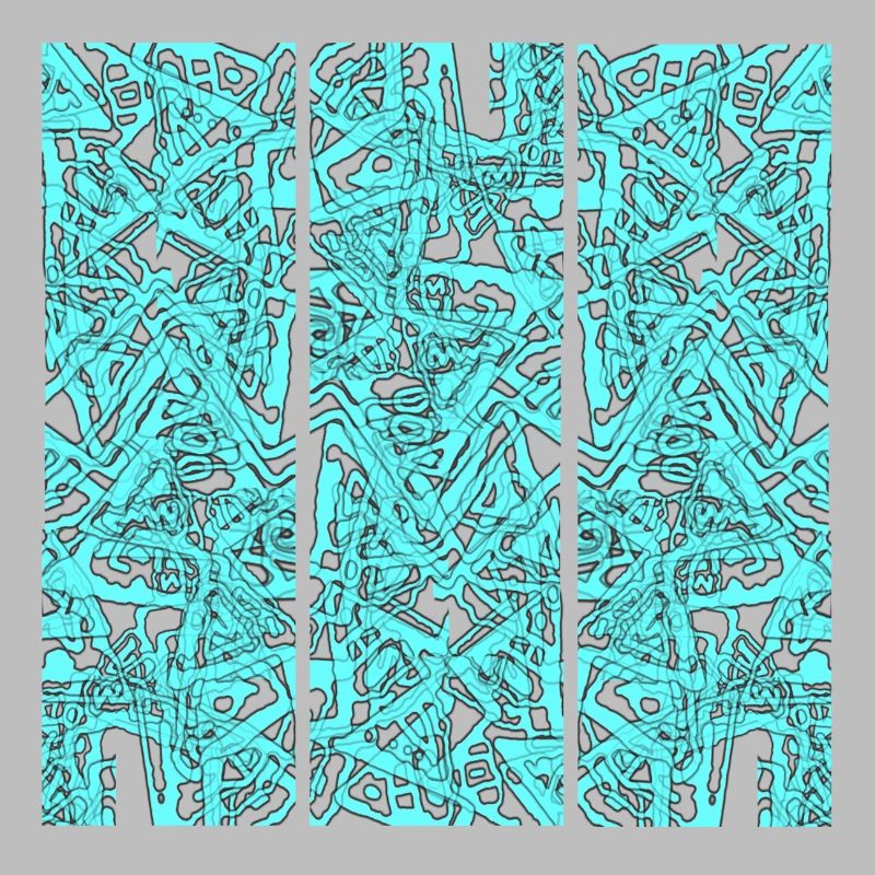 Triptyque du Chaos Turquoise
