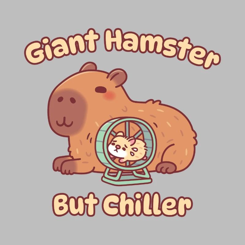 Mignon hamster géant capybara mais plus apaisant