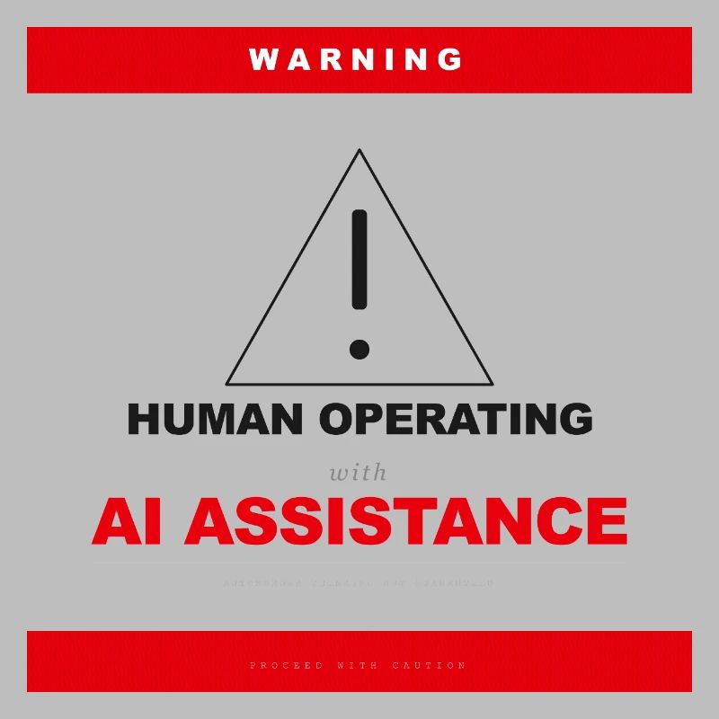 WARNING: HUMAN OPERATING WITH AI ASSISTANCE