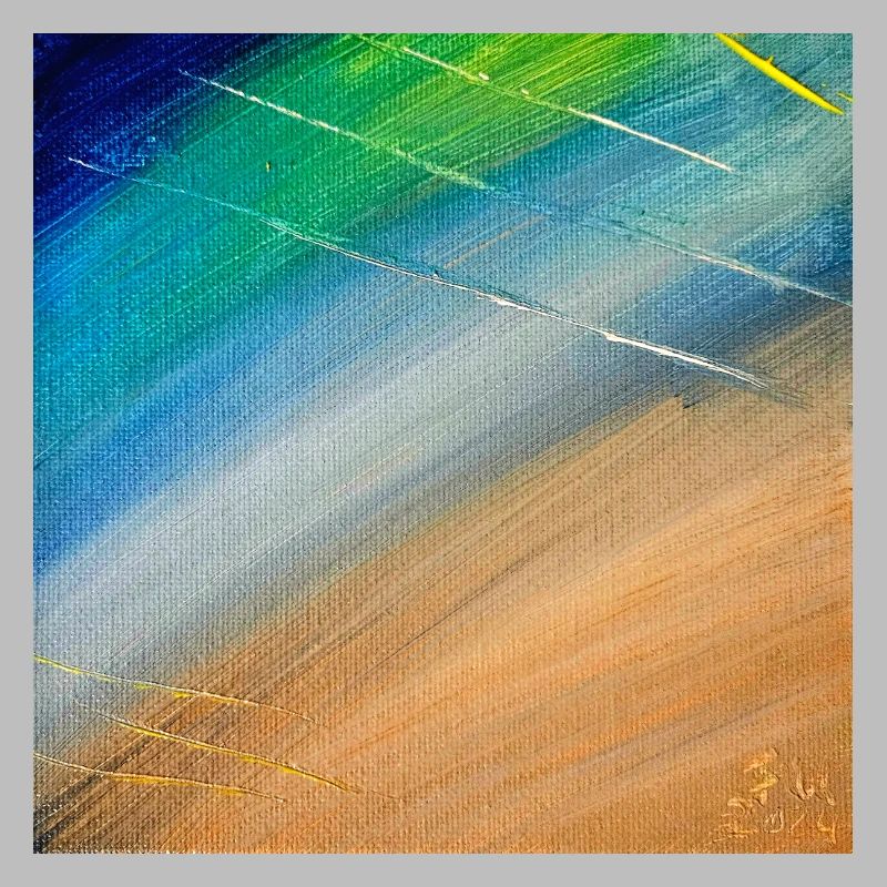 Flux de couleur et lignes dorées