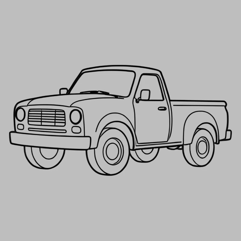 Minimalistic Pickup Truck