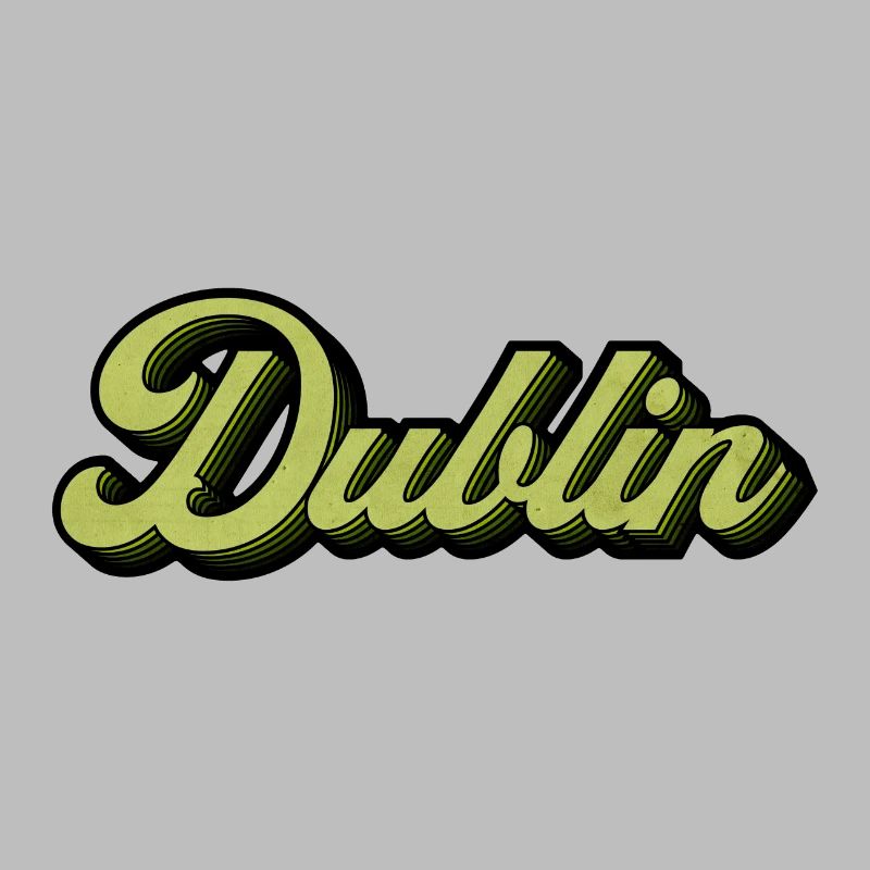 Dublin Retro Script in Lime