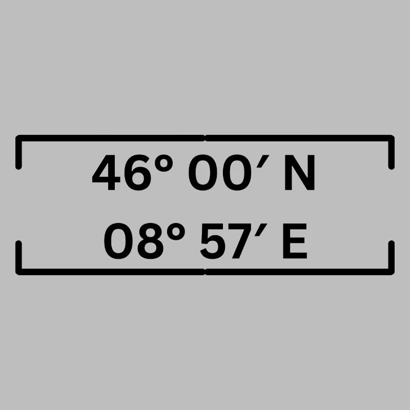 Coordinates Lugano Minimalist